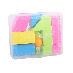 多奇几何体数学教具立体16粒积木模型一年级小学生平面图形学具