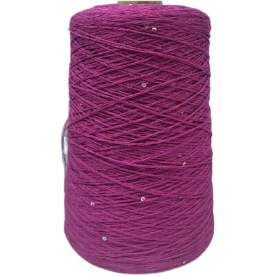 超美幻闪亮片真丝亚麻线6号蕾丝