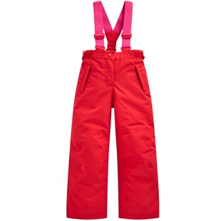 代购MiniBoden儿童滑雪裤 25秋冬季女童红色防寒保暖加厚背带棉裤