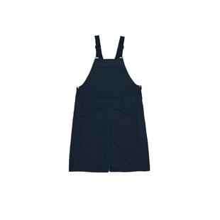 素然AnKoRau 安高若秋季女士休闲户外穿搭宽松棉格子背带裙