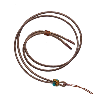 皮绳项链挂绳蜡绳编绳黄金八宝罗盘编织绳吊坠绳平安扣蜜蜡项链绳