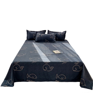 2026新款床单单件学生宿舍单人被单枕套三件套非全棉纯棉四季通用