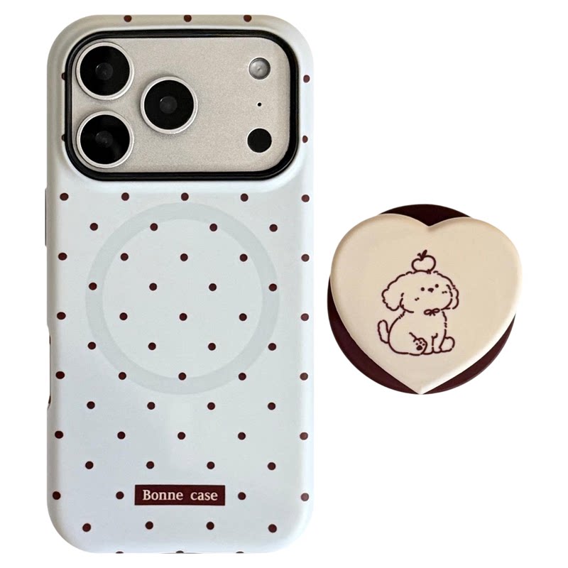奶蓝波点小狗苹果iPhone17
