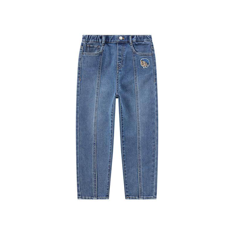 TeenieWeenie Kids小熊童装25年款新款女童休闲百搭时尚长牛仔裤