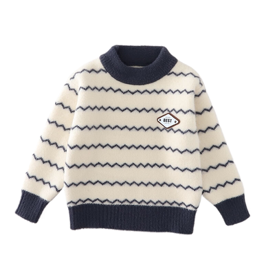 男童毛衣秋冬装儿童加厚针织衫
