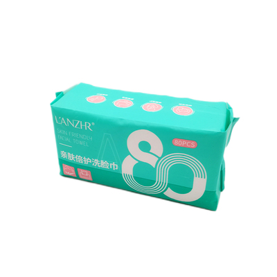 安芝尔洁面巾加大加厚80抽双面纹