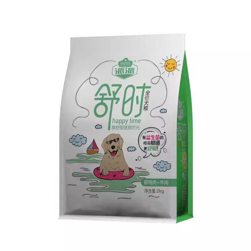 派派舒时狗粮试吃小型犬幼犬狗粮益生菌宠物泰迪比熊专用犬粮2kg