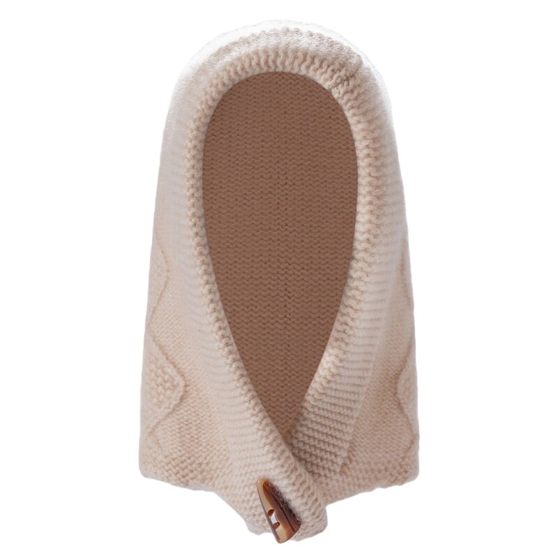 秋冬山羊绒针织女护耳保暖帽子
