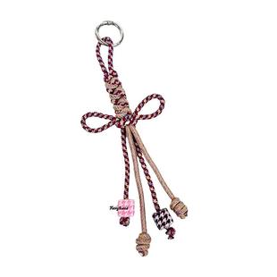 原创设计串珠民族风手工编织挂绳双耳复古包包挂件手机挂饰钥匙扣