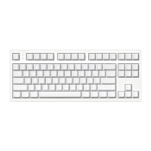 腹灵MK870Pro纯白侧刻机械键盘有线无线蓝牙客制化套件87键游戏