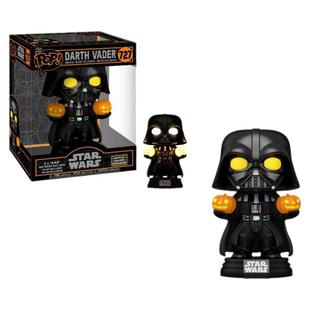 Funko POP 星球大战Star Wars周边万圣节达斯维达发光公仔摇头727
