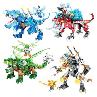 乐迪拼12101侏罗机械恐龙世界霸王龙暴甲龙益智组装积木男6岁以上