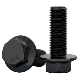 细牙法兰面螺丝10.9级GB5787外六角六角带垫螺栓M10M12M14M16*1.5
