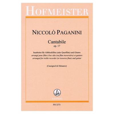 帕格尼尼如歌Op17竖笛长笛吉他