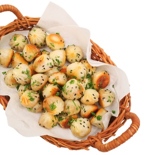 纯素拇指生煎包小笼包早点包子半成品儿童学生早餐加热即食一穗堂