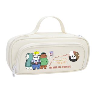 咱们裸熊笔袋女生初高中生大容量胖达文具袋高颜值男小学生铅笔盒