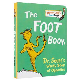 The Foot Book 千奇百怪的脚 英文原版 苏斯博士 启蒙绘本纸板书  0-6岁 廖彩杏书单 搭戴帽子的猫 一条鱼两条鱼 穿袜子的狐狸