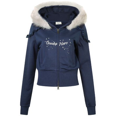 GUUKAHERO千禧风长袖双拉链外套