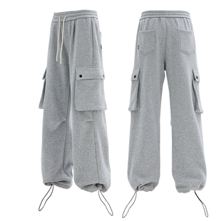 加长男裤110cm高个子冬季加绒工装大口袋伞兵裤直筒休闲长裤115cm