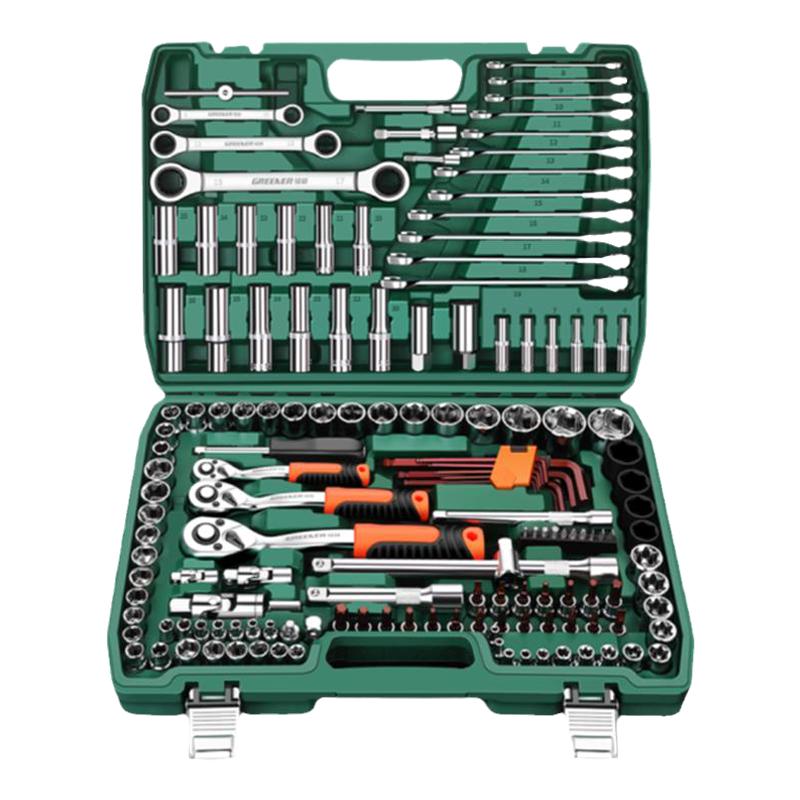 綠林修車工具大全套筒扳手套裝組合汽修車工具大全套頭套裝工具箱