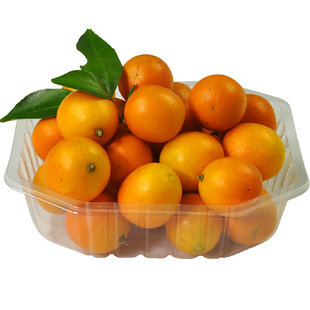 鲜元彩色八角盒一斤装包装盒一次性无盖水果盒草莓打包盒八角边盒