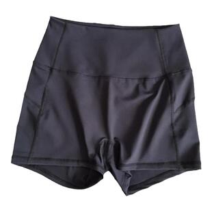 棉质热裤运动跑步瑜伽裤短裤三分女提臀蜜桃弹力防走光泳裤健身裤