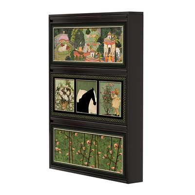 中古风超薄鞋柜小窄家用门口鞋架