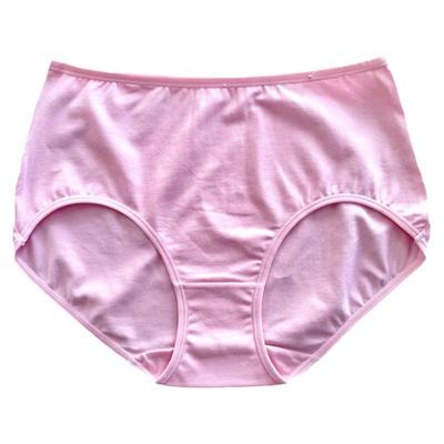 高腰内裤彩田全棉纯色女大码三角