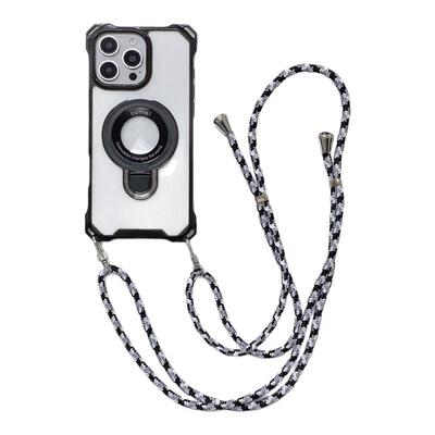 适用苹果16promax手机壳四角开孔