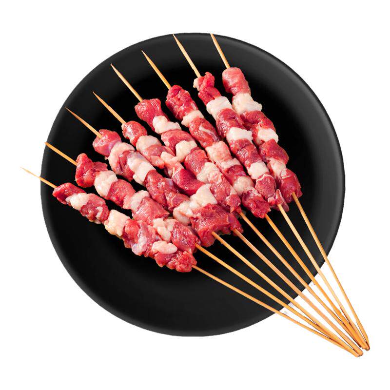 宁鑫盐池滩羊肉串烧烤食材半成品50串新鲜纯肉串制户外烤宁夏羊肉
