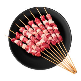 宁鑫盐池滩羊肉串烧烤食材半成品50串新鲜纯肉串制户外烤宁夏羊肉