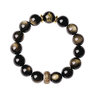 宫里上新生肖本命佛金曜石手链