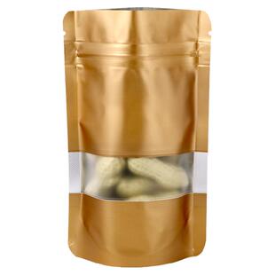 彩色铝箔自封袋茶叶粉末药材食品包装袋加厚塑料开窗自立袋子定制