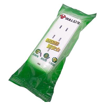 公牛家用三位无线小型插排插座