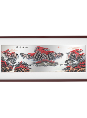 皇城工坊非遗银雕大幅画鸿运当头
