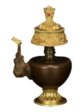 慧宝黄铜佛堂桌面摆件