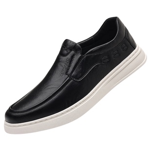 奥康新款男鞋商务正装皮鞋男款休闲透气通勤真皮一脚蹬舒适鞋子男