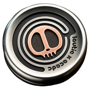 指玩屋老铁匠恶魔奶盖PPB啪啪币金属磁力解压推牌指尖陀螺玩具EDC