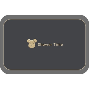 浴室地垫硅藻泥吸水垫厕所卫生间门口脚垫防滑硅胶垫子洗手间地毯