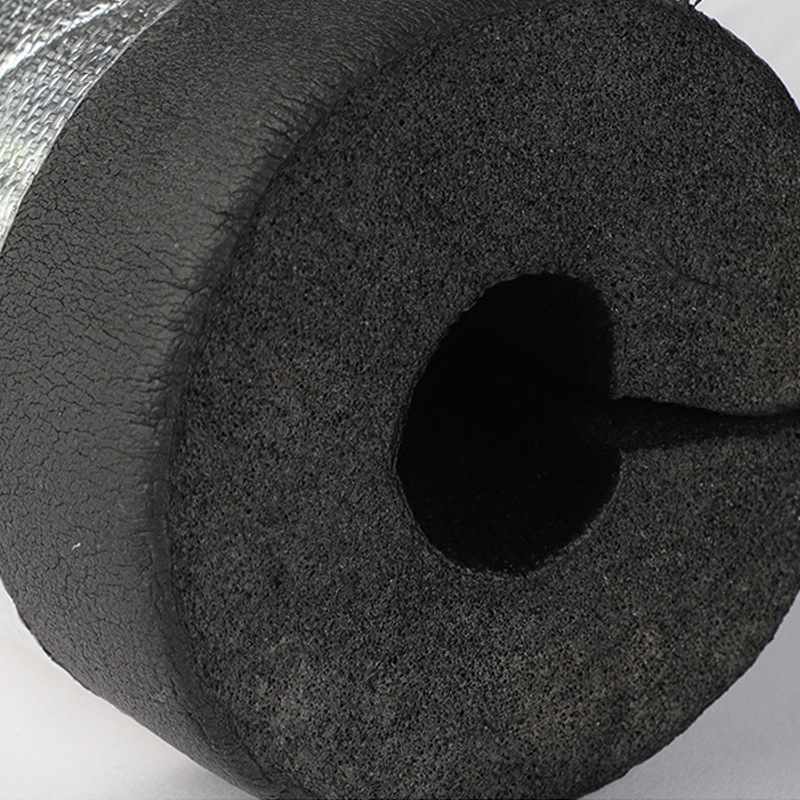 开口自粘橡塑保温棉水管防冻隔热材料管道太阳能保温管套耐高温