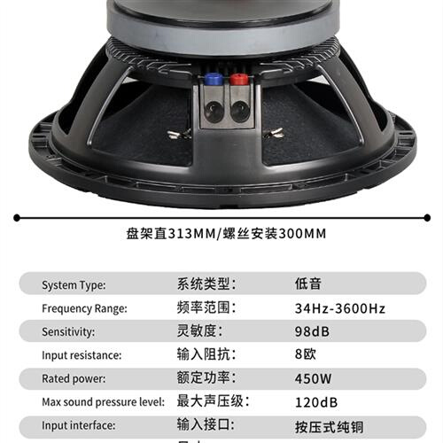 新品12寸15g寸18寸低音炮喇叭全频中低音220磁100芯大功率舞台扬 收纳整理 烫衣板 原图主图