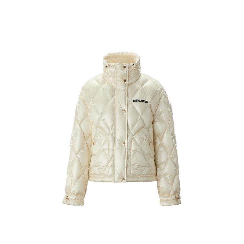 比音勒芬2025秋冬新款女保暖高领羽绒服