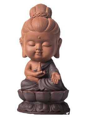 中式禅意婆娑三圣家居摆件