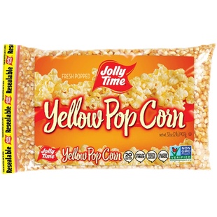 美国进口欢乐时光黄白色玉米粒爆米花自制Jolly Time PopCorn907g