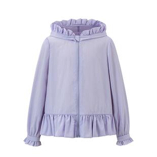 Little Naive套装女童连帽防晒服春夏休闲裤套装儿童运动套装