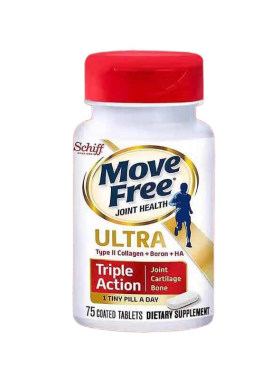 香港直邮美国进口Move Free益节MF骨胶原白瓶滋润强健关节75粒*2