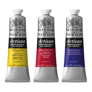 温莎牛顿winsornewton原装进口格里芬水溶油画颜料单支初学者绘画37mlx40色