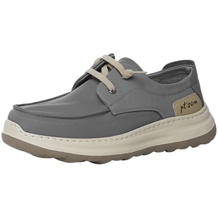 百田森潮流休闲鞋男鞋2025新款布鞋夏天男鞋透气休闲鞋男士板鞋