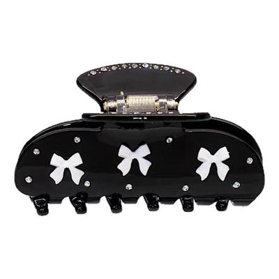 Emijay黑色系蝴蝶结星芒醋酸抓夹