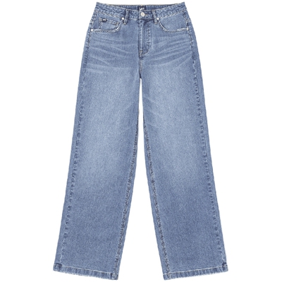 【张凌赫代言】Lee428懒懒裤舒适直筒牛仔裤轻薄凉凉裤女潮A08058